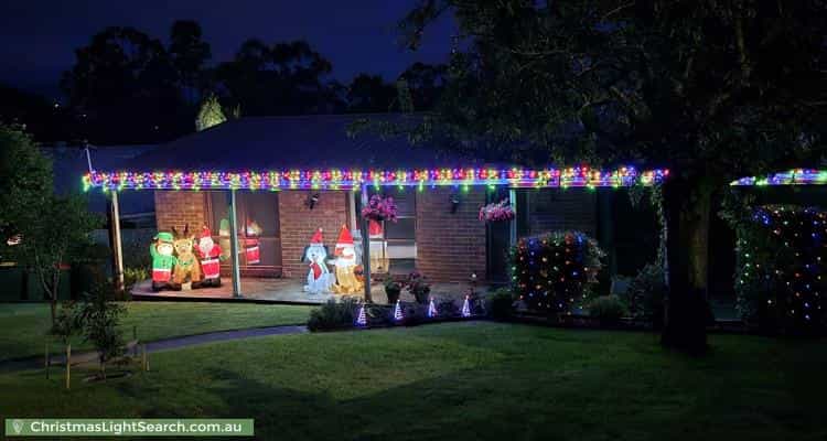 Christmas Light display at 16 Rutland Street, Warragul