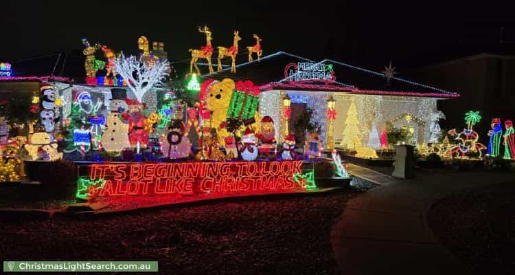 Christmas Light display at 27 Lincoln Park Close, Point Cook