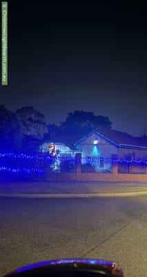 Christmas Light display at 10 Adelia Street, Bayswater