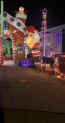 Christmas Light display at 18 McNairn Cross, Leda