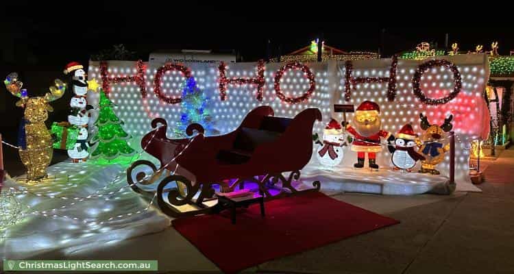 Christmas Light display at 18 Maitland Rise, Woodvale