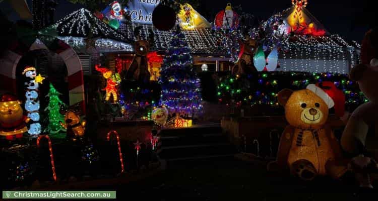 Christmas Light display at 5 Nisbet Road, Applecross