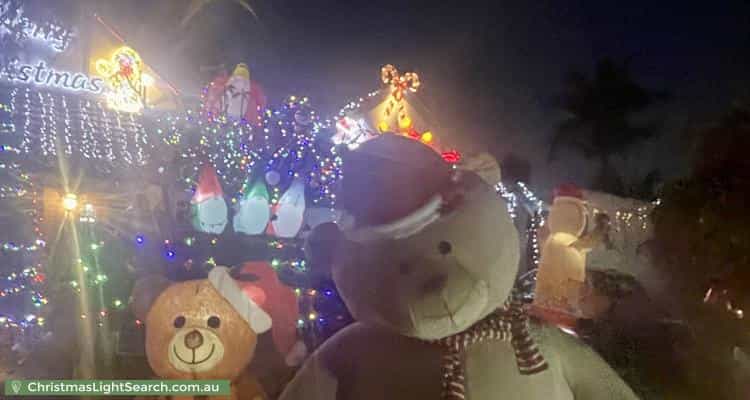 Christmas Light display at 5 Nisbet Road, Applecross