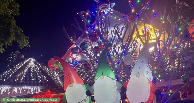 Christmas Light display at 5 Nisbet Road, Applecross