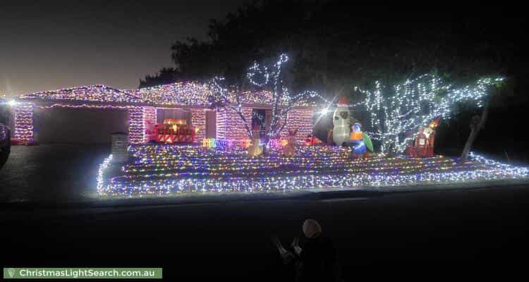 Christmas Light display at 9 Palomino Close, Eaton