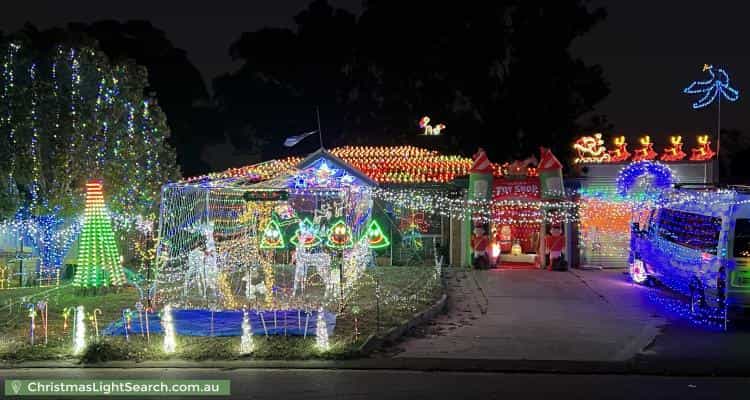 Christmas Light display at 15 Oakover Turn, Greenfields