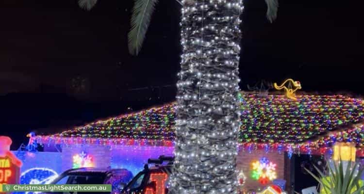 Christmas Light display at 10 Topeka Place, Wanneroo