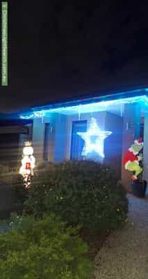 Christmas Light display at 63 Largo Circuit, Junction Village