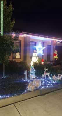 Christmas Light display at 63 Largo Circuit, Junction Village