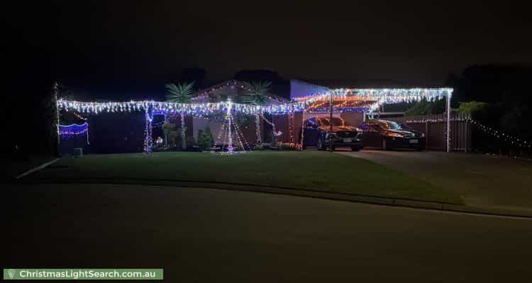 Christmas Light display at 18 Schaffer Court, Golden Grove