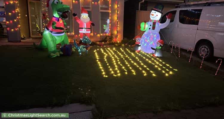 Christmas Light display at 11 Kalyvas Drive, Munno Para West