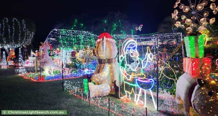 Christmas Light display at 9 Palmer Crescent, High Wycombe