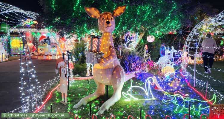 Christmas Light display at 9 Palmer Crescent, High Wycombe