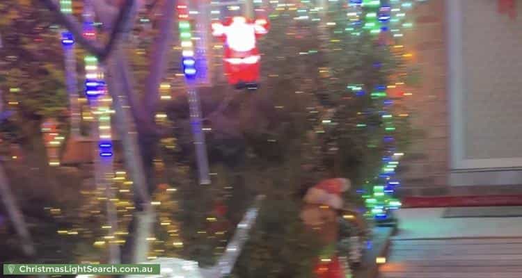Christmas Light display at 9 Amanda Close, Dean Park
