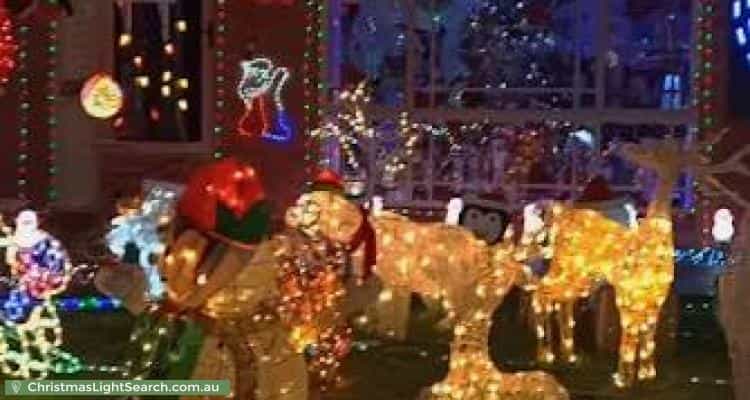 Christmas Light display at  Stubbs Road, Albion Park