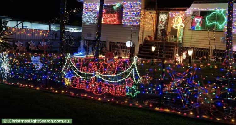 Christmas Light display at 33 Crown Street, Silkstone