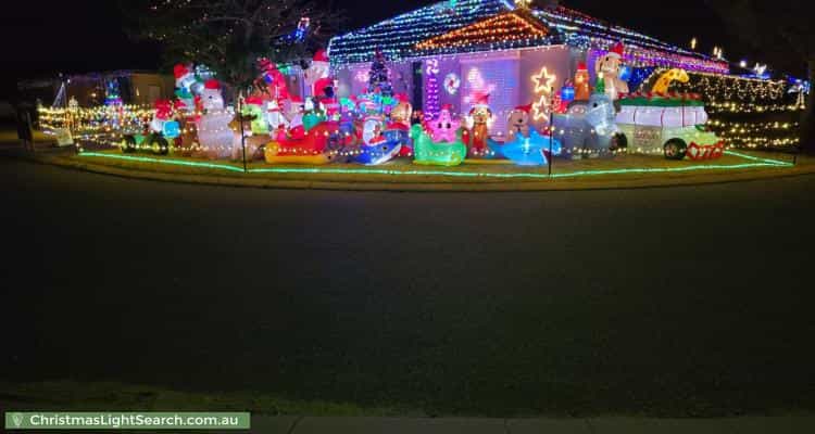 Christmas Light display at 16 Blackberry Ramble, Byford