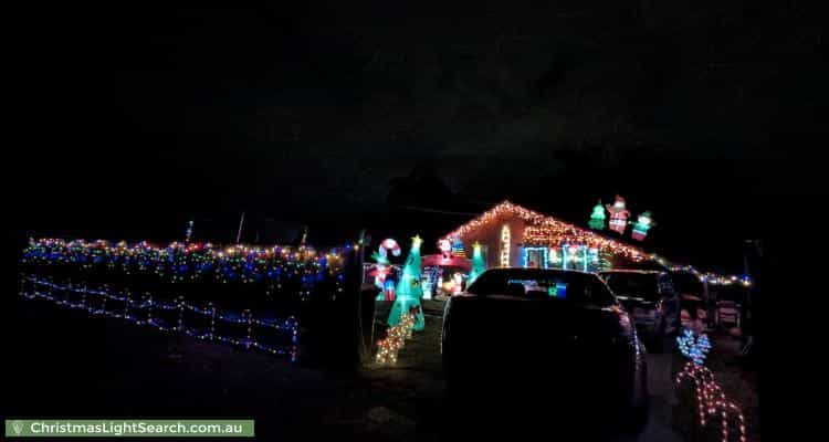 Christmas Light display at 37 Luzon Avenue, Lethbridge Park