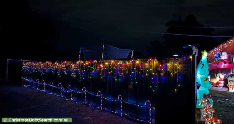 Christmas Light display at 37 Luzon Avenue, Lethbridge Park