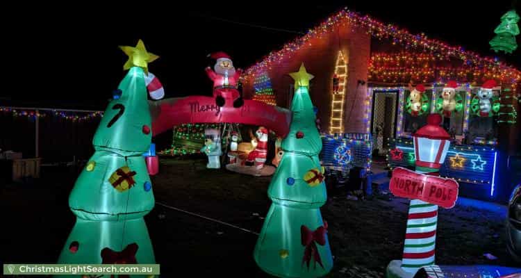 Christmas Light display at 37 Luzon Avenue, Lethbridge Park