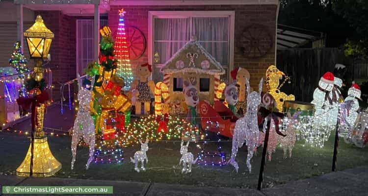 Christmas Light display at  Coleridge Way, South Morang