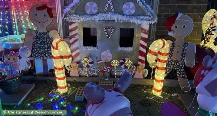 Christmas Light display at  Coleridge Way, South Morang