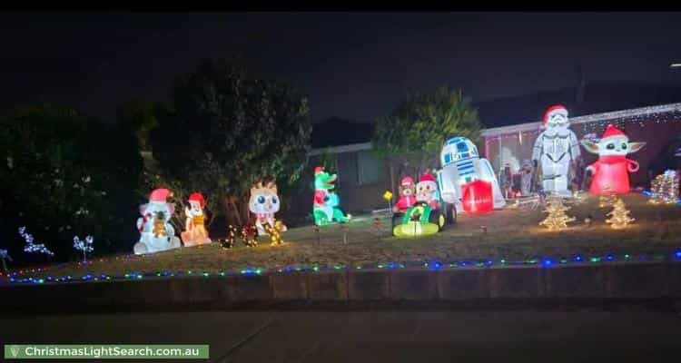 Christmas Light display at 16 Comet Street, Dudley Park