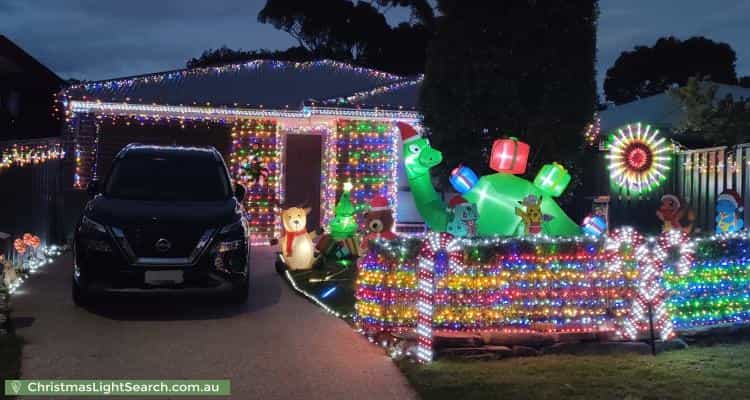 Christmas Light display at 6 Brigalow Avenue, Modbury
