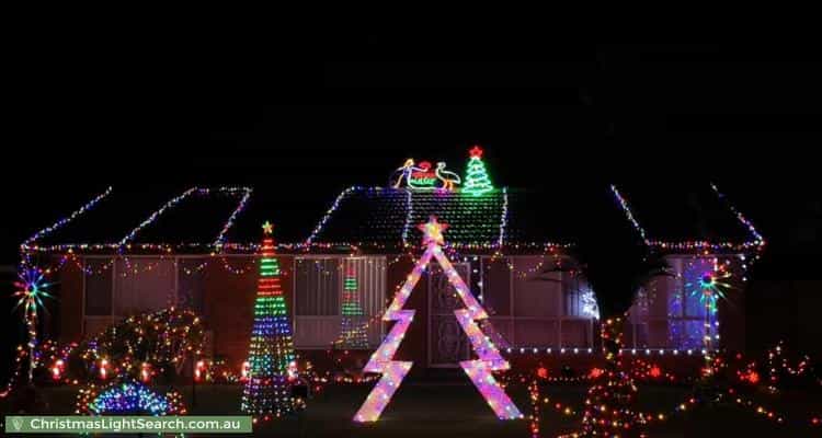 Christmas Light display at 137 Emerald Drive, Eagle Vale