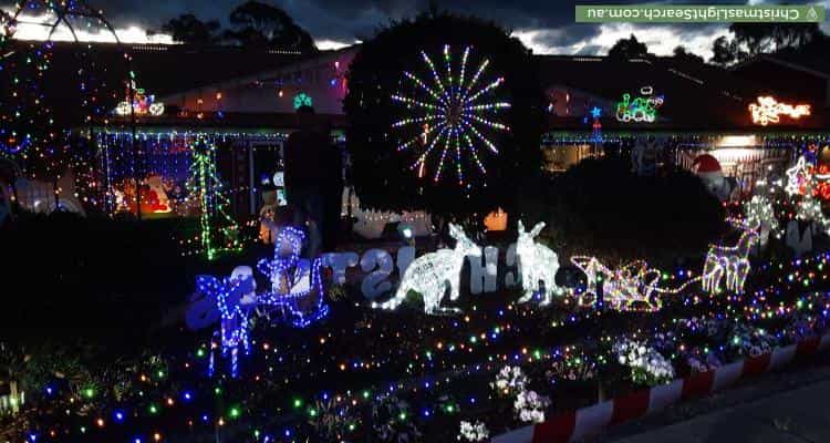 Christmas Light display at 17 Middleton Circuit, Gowrie