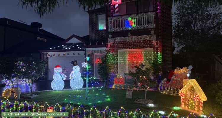 Christmas Light display at 23 Southampton Drive, Point Cook