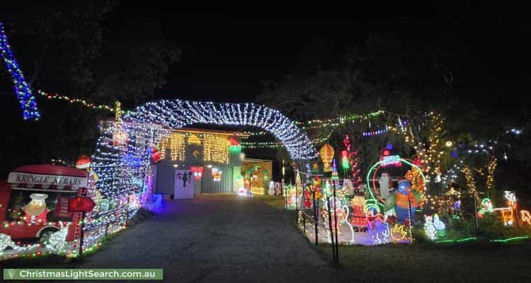 Christmas Light display at 4 Normanhurst Court, Petrie