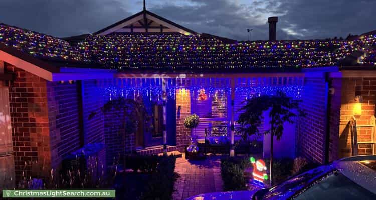 Christmas Light display at 130 Avebury Drive, Berwick