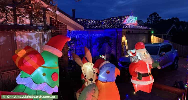 Christmas Light display at 130 Avebury Drive, Berwick