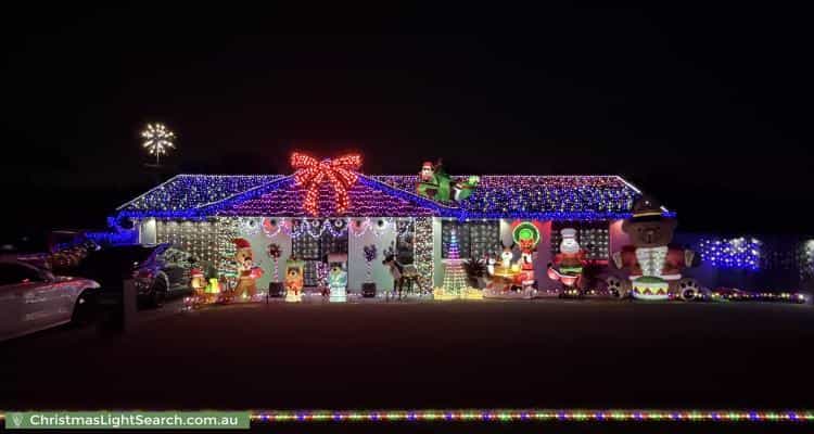 Christmas Light display at 32 Cordia Street, Algester