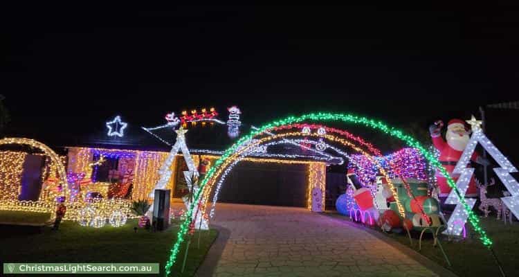 Christmas Light display at 8 Seaham Court, Upper Coomera