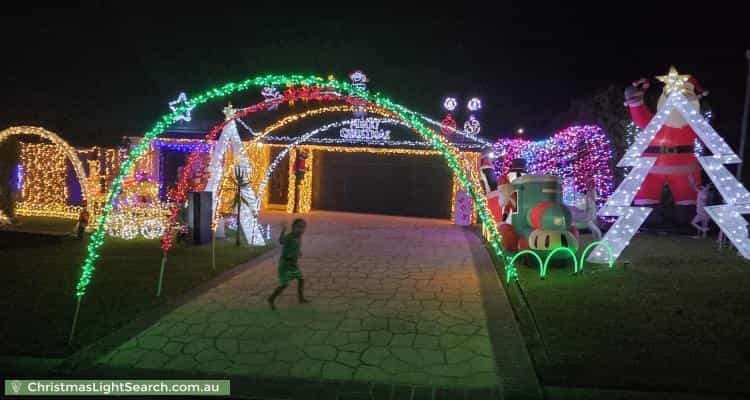 Christmas Light display at 8 Seaham Court, Upper Coomera