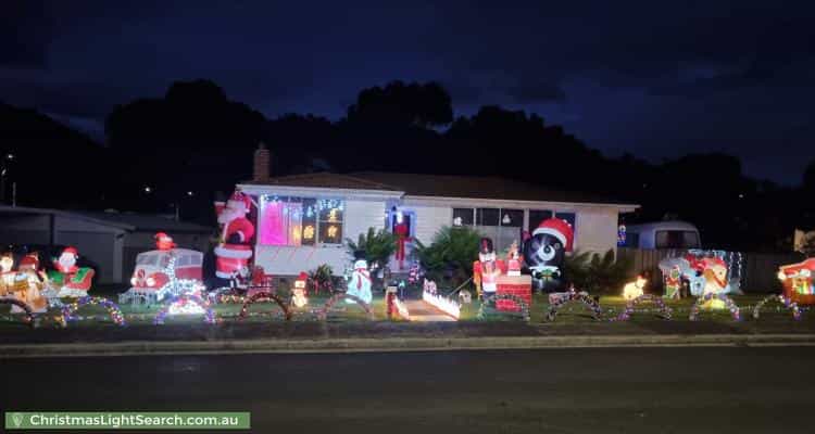 Christmas Light display at 4 Link Road, New Norfolk