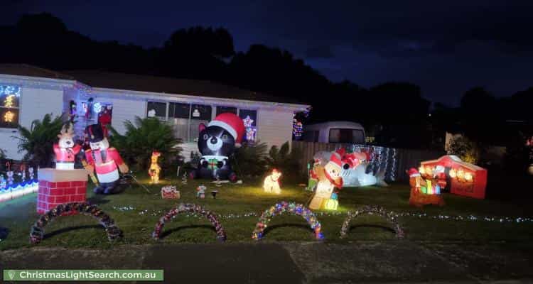 Christmas Light display at 4 Link Road, New Norfolk