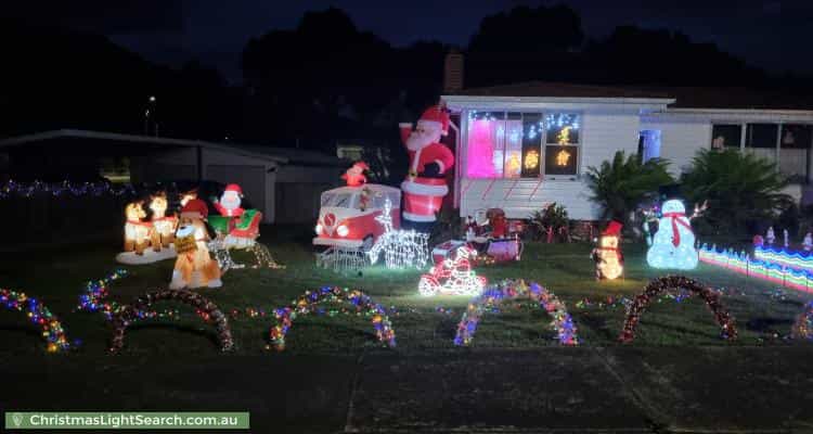 Christmas Light display at 4 Link Road, New Norfolk