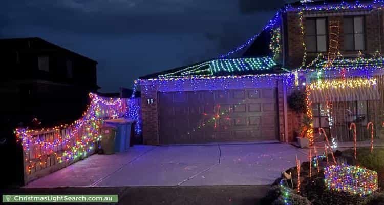 Christmas Light display at 16 Toulouse Terrace, Narre Warren South