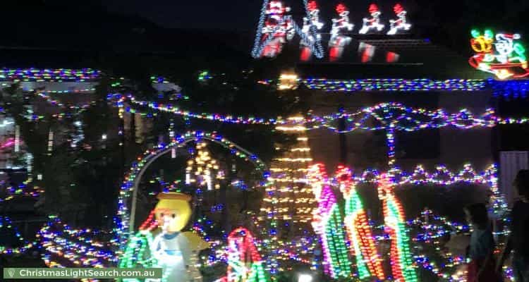 Christmas Light display at 8 McCullock Place, Kambah