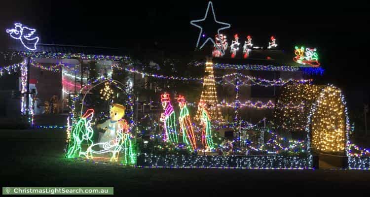 Christmas Light display at 8 McCullock Place, Kambah