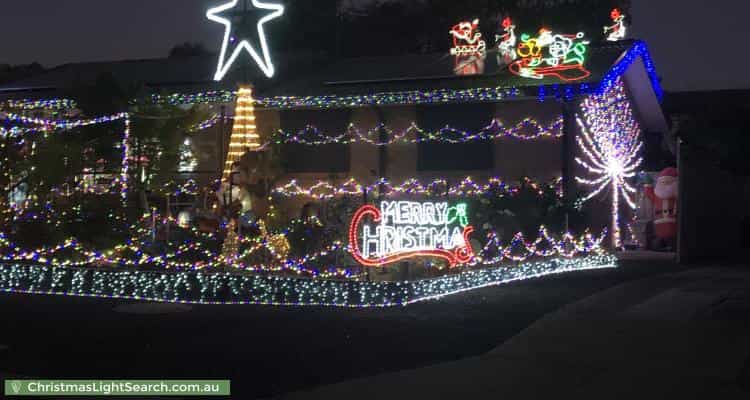 Christmas Light display at 8 McCullock Place, Kambah
