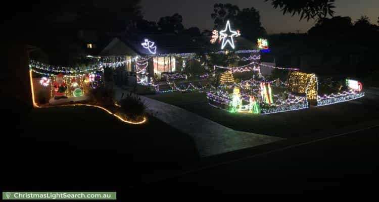 Christmas Light display at 8 McCullock Place, Kambah