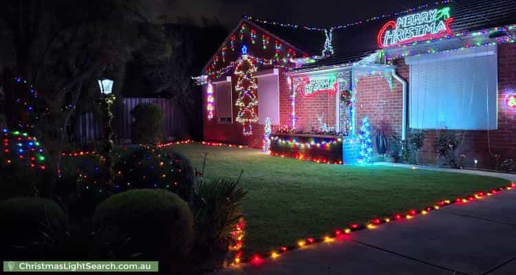 Christmas Light display at 37 Addison Road, Hove