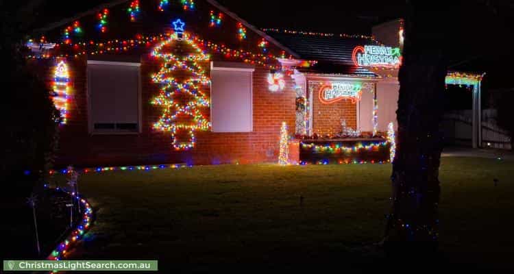 Christmas Light display at 37 Addison Road, Hove