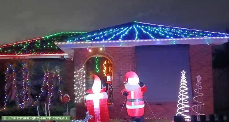Christmas Light display at 7 Gregory Court, Cranbourne North