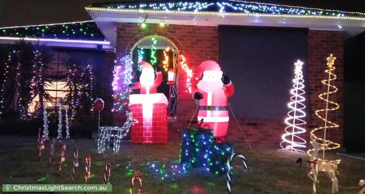 Christmas Light display at 7 Gregory Court, Cranbourne North