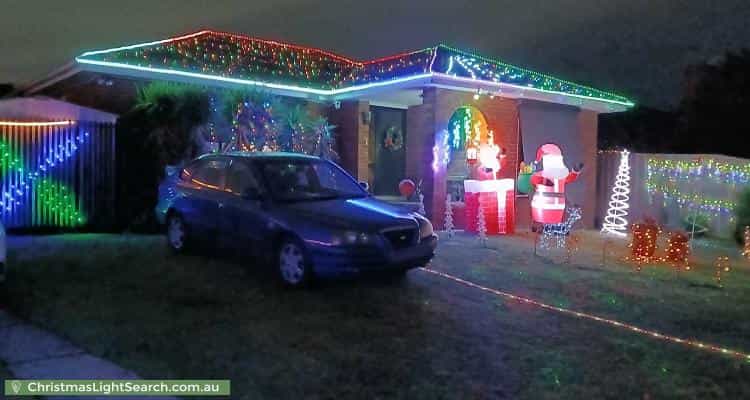 Christmas Light display at 7 Gregory Court, Cranbourne North